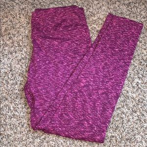 Pink heathered leggings